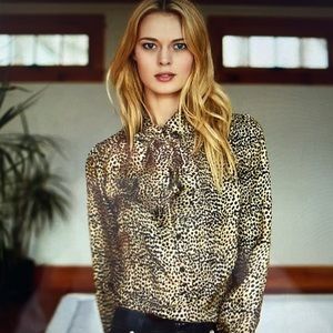 Emerson Fry Animal Print Blouse